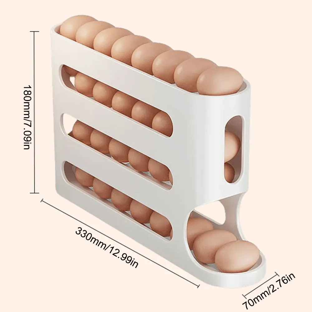 Plastic Automatic Egg Dispenser for Refrigerator Storage