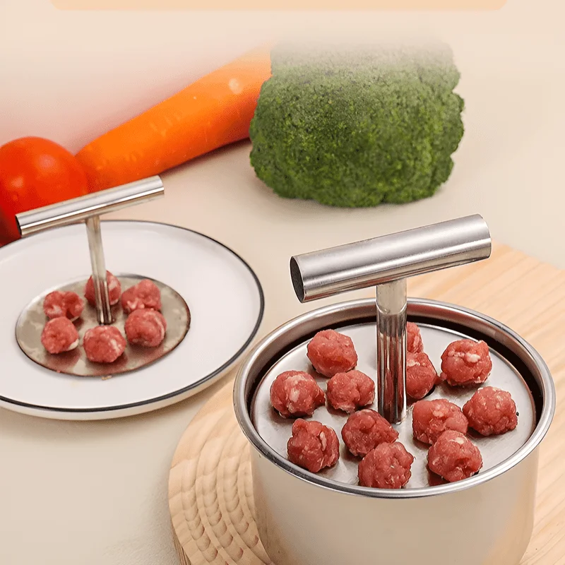 1pc Multi-Functional Stainless Steel Meatball Maker DIY Meatball Making Kit for Restaurant Kitchens Ideal for Cookie Dough
