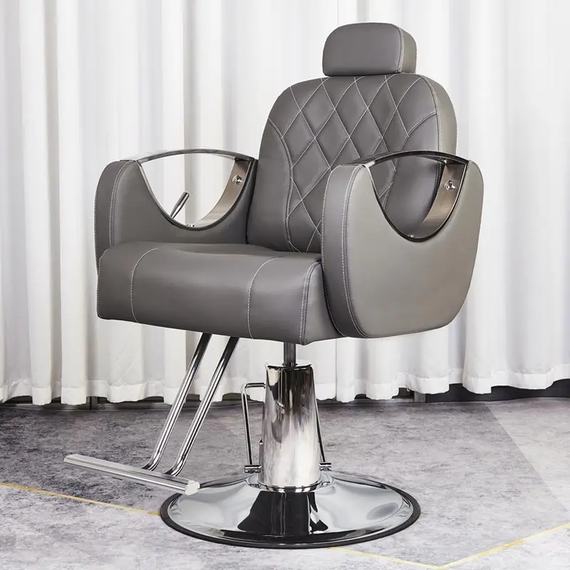 Aesthetic Barber Chairs Swivel Makeup Hair Salon Ergonomic Metal Chair Facial Comfortable Silla Giratoria Luxury Furniture