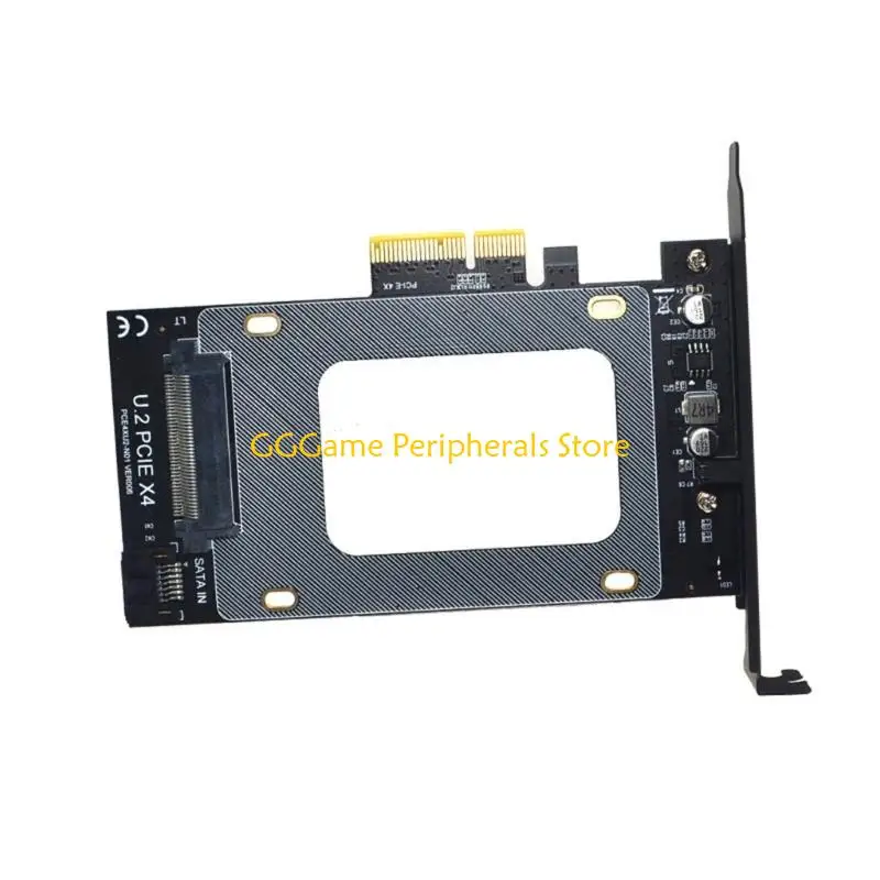 U55B PCIE3.0 4X-SFF-8639 어댑터-PCIE 라이저 카드 SSD 2.5인치 SSD 드라이브 변환기용 PCIE 카드