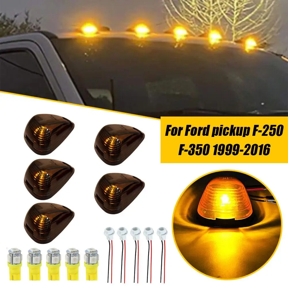 

For For F-150 F-250 F-350 1999-2016 Car Light Cab Roof Spotlight Top Marker Running Car Led Amber Signal Light 12v U7y0