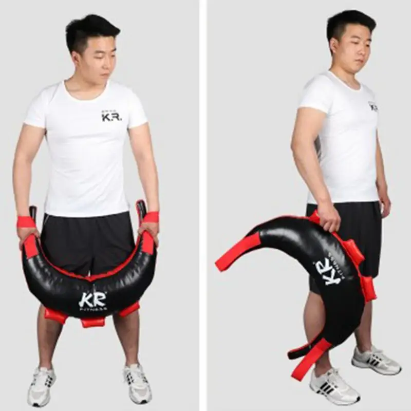 무게추 근력 트레이닝 샌드백, 피트니스 샌드백, PU 가죽 크로와상 백, 복싱 샌드백, 5-20Kg