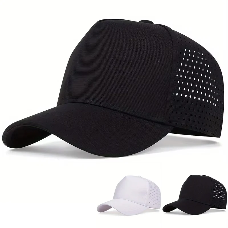 Unisex Einfarbige Persönlichkeits-Baseballkappen Frühling Sommer Outdoor Sonnenschutz Hut Verstellbare Lässige Trucker-Mützen – Detail 1