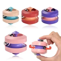 1pcs Bead Orbit Fidget Gyro Infinity Spinner Rotating Magic Track Fingertip Bead Toys Anti-stress Cube with Box Package 2