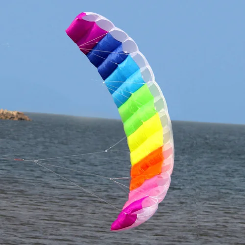 HOT SELL New 2.7m Dual Line Power Parafoil Kite Boarding / Surfing So Exciting and Good Flying