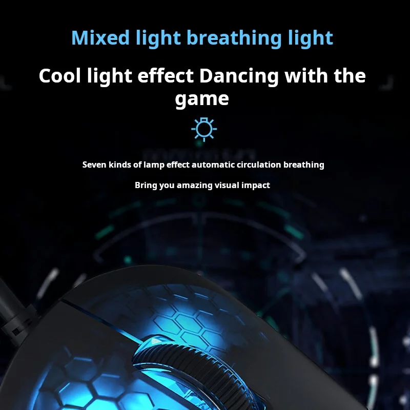 AULA S35 Wired Gaming Mouse 1000HZ Rate of Return Macro Programming Drive Ergonomic Esports Peripherals Laptop Desktop Computer