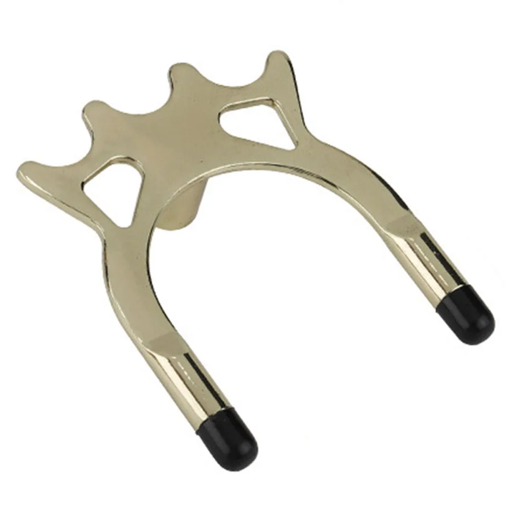 

Billiard Cue Head Holder Lightweight Pool Table Portable Rack Bridge Head Two Heights Universal Yellow Brass Metal