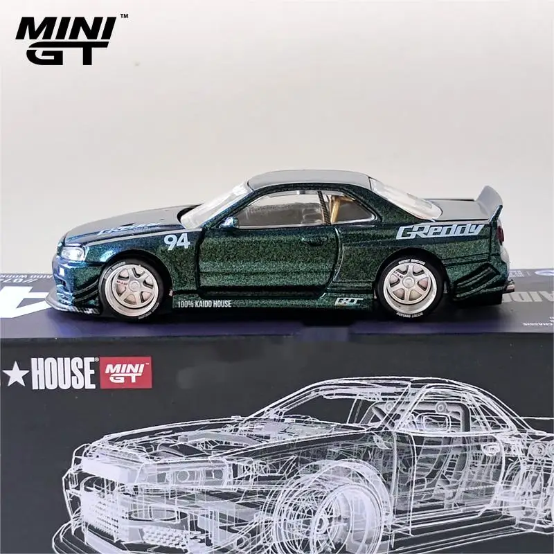 ホールハウス-ミニgt #74オープンカバー1:64、nissan r34 