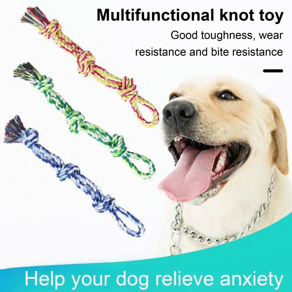 

Training Pet Toy Dog Cotton Rope Toy for Bite-resistant Teeth Anxiety Relief Soft Fabric Pet Toy for Training Tug of War Soft