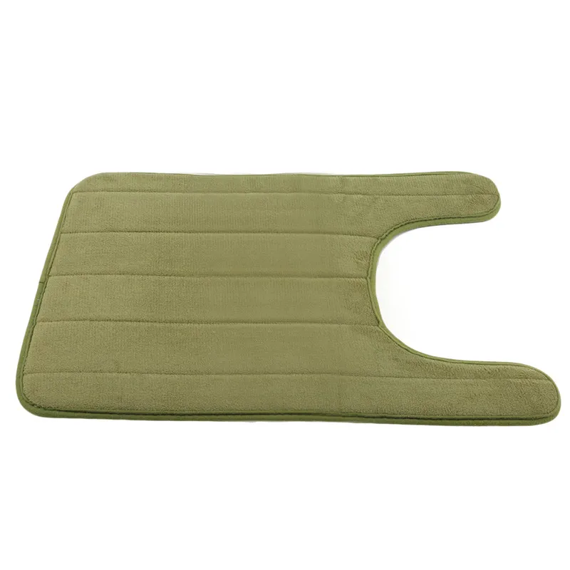 Household Slow Rebound U-Shaped Water Absorbing Mats Bathroom Toilet Mats Kitchen Toilet Floor