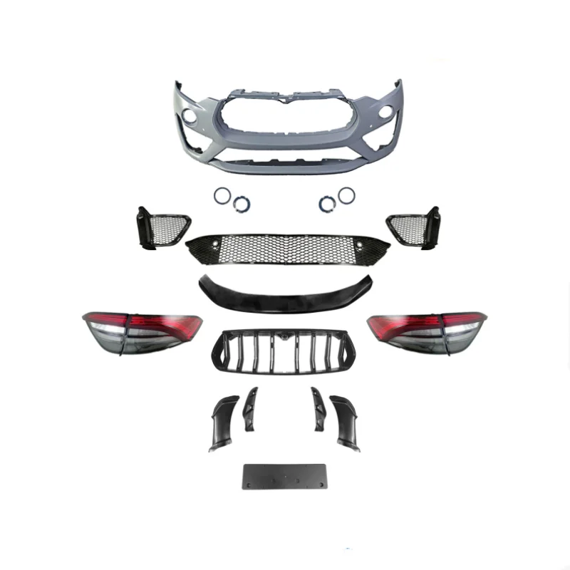 

hot sale car front bumper lip grille body kit for 2021 Maserati Levante Trofeo bodykit Assembly