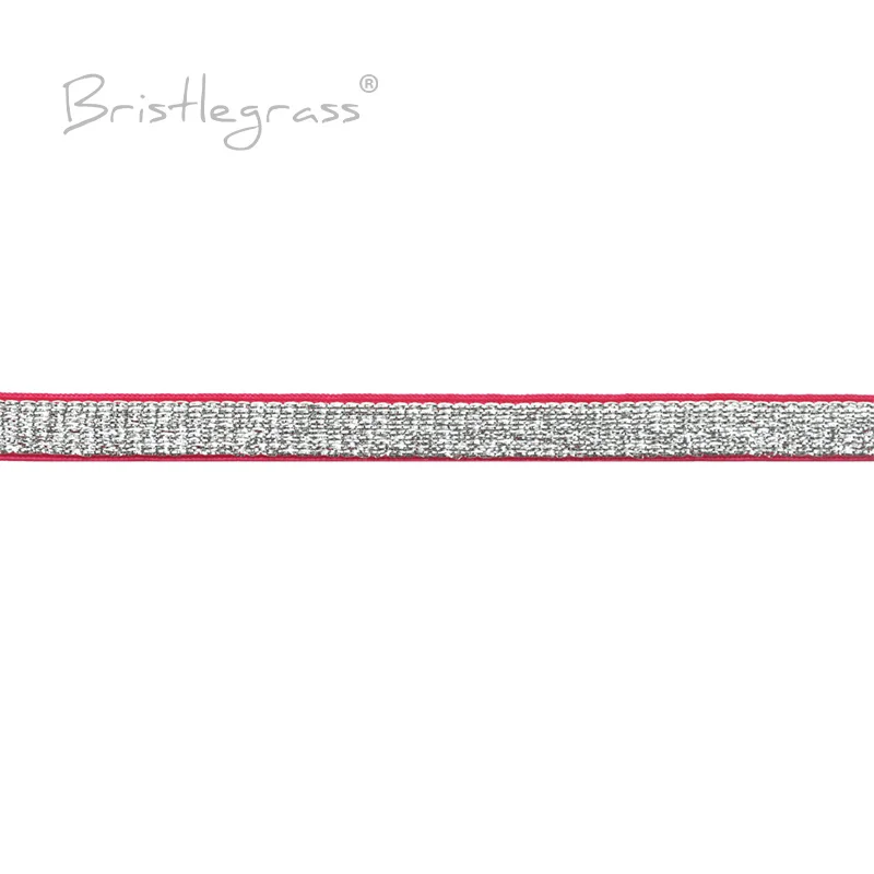 Borsten gras Metallic Glitter BH Riemen elastisch 3/8 "10mm Spandex Band Schulter Unterwäsche Dessous Kleid Näh besatz 2 5 10 Yard – Detail 28