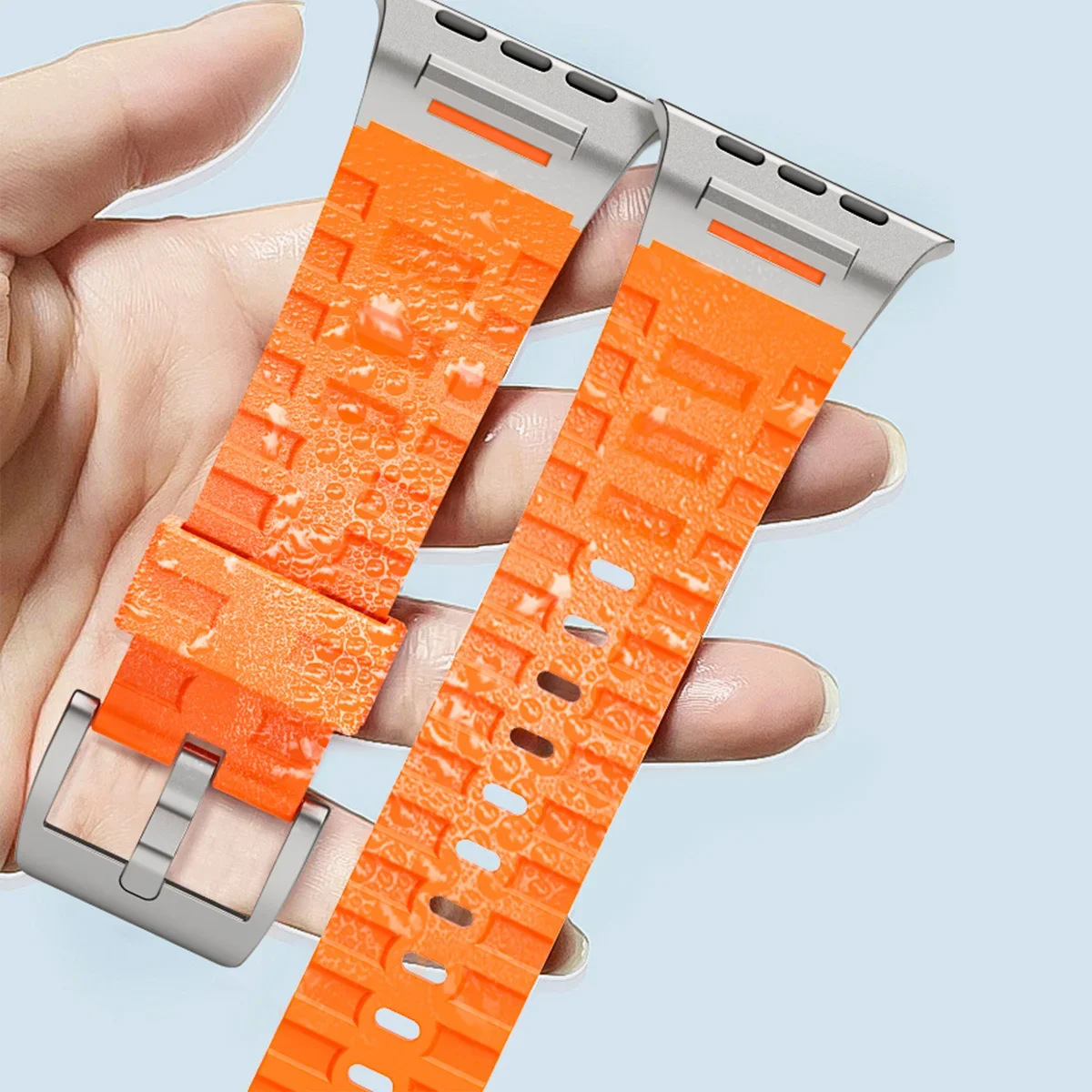 Luxury Sport Silicone Band for Apple Watch - Soft and Stylish Bracelet Strap