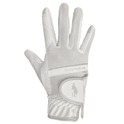 Performance Equestrian Riding Gloves - Breathable, Non - Slip, Wear - Resistant - M (WHITE)