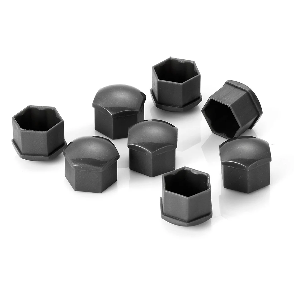 20-Piece Universal 17mm Plastic Wheel Nut Covers - Decorative Car Accessory Set