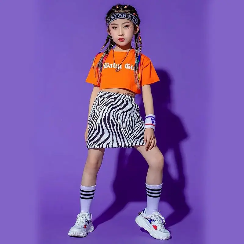 

2023 Student Cheerleader Uniform School Girl Dance Costumes Sports Competition Kids Stage Performance Clothing 110-160CM