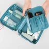 Portable 3 layers Makeup Organizer Bag Mesh Divider Cosmetic Cases  Waterproof Toiletries Pouch Travel Storage Tools  Wash Bag 2