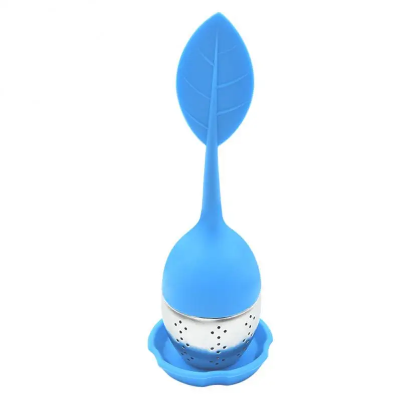 간단한 차 메이커 온도 저항 필터 도구, 실리콘 차 분리기, 식품 등급 실리콘 주방 도구, 30g, 2 개
