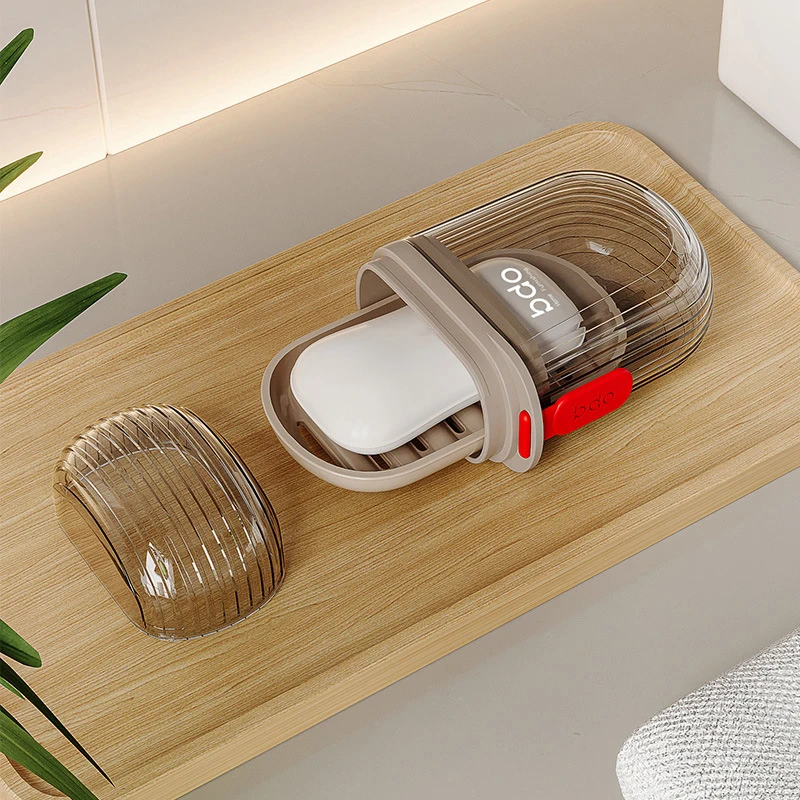 Portable Soap Dish Sealed Storage Box Waterproof Travel Home Bathroom Soap Box Camping Portable Storage Soap Box 4