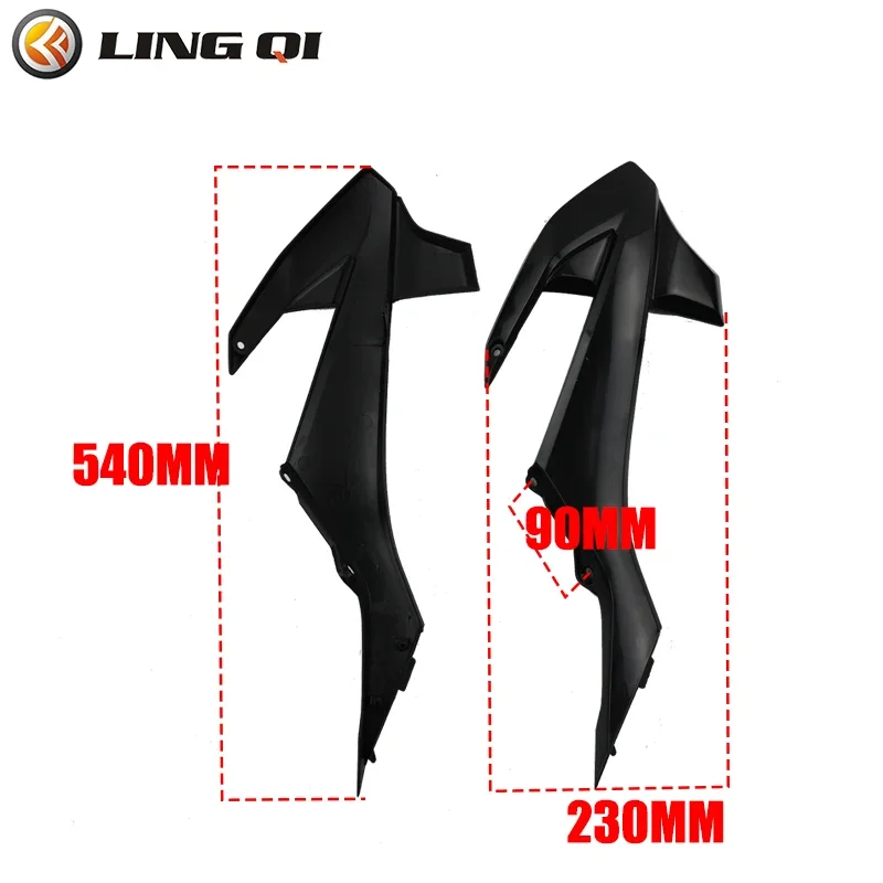 LINGQI RACING Motorcycle KT 50 Front Side Mudguard Fender Plastic Cover For China KT50 Dirt Pit Bike Accessories