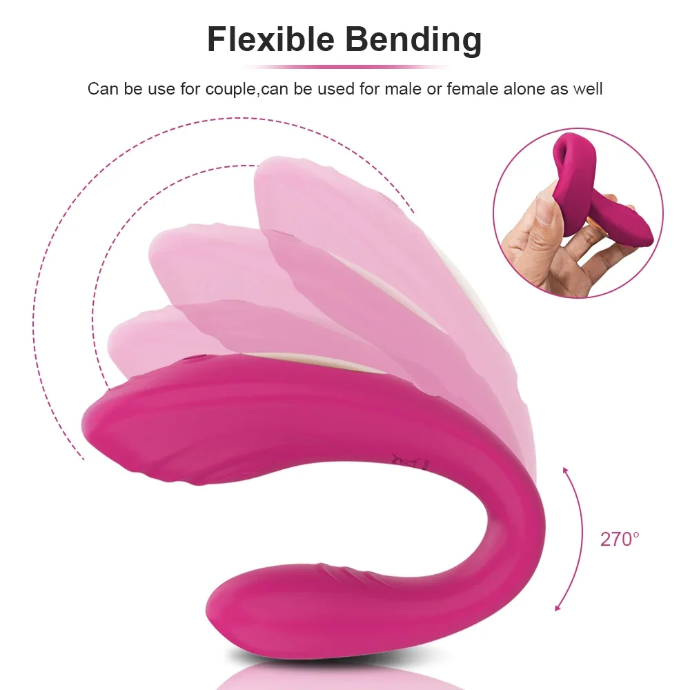 Couple Vibrator Wearable U Type for Women Vagina Clitoris Stimulate G-Spot Massage