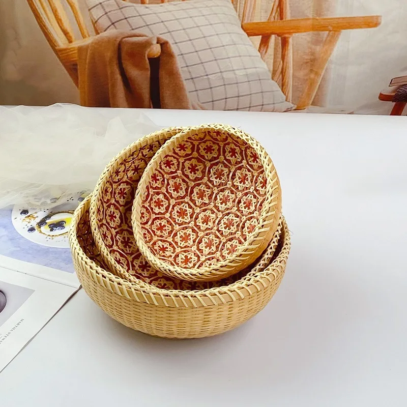 

Japanese-style Rattan Bag Rattan Storage Basket Kitchen and Storage Organizer Hanging Organizers Baskets & Organization Fruit
