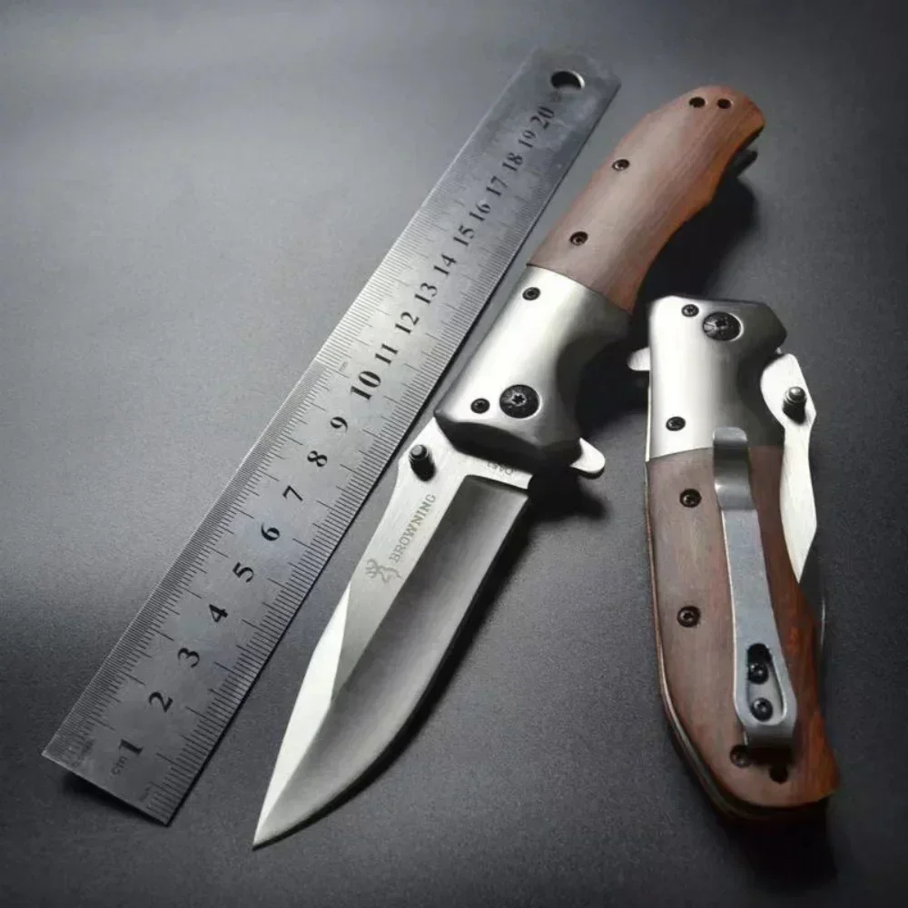 Colored Wood Folding Pocket Knife 3