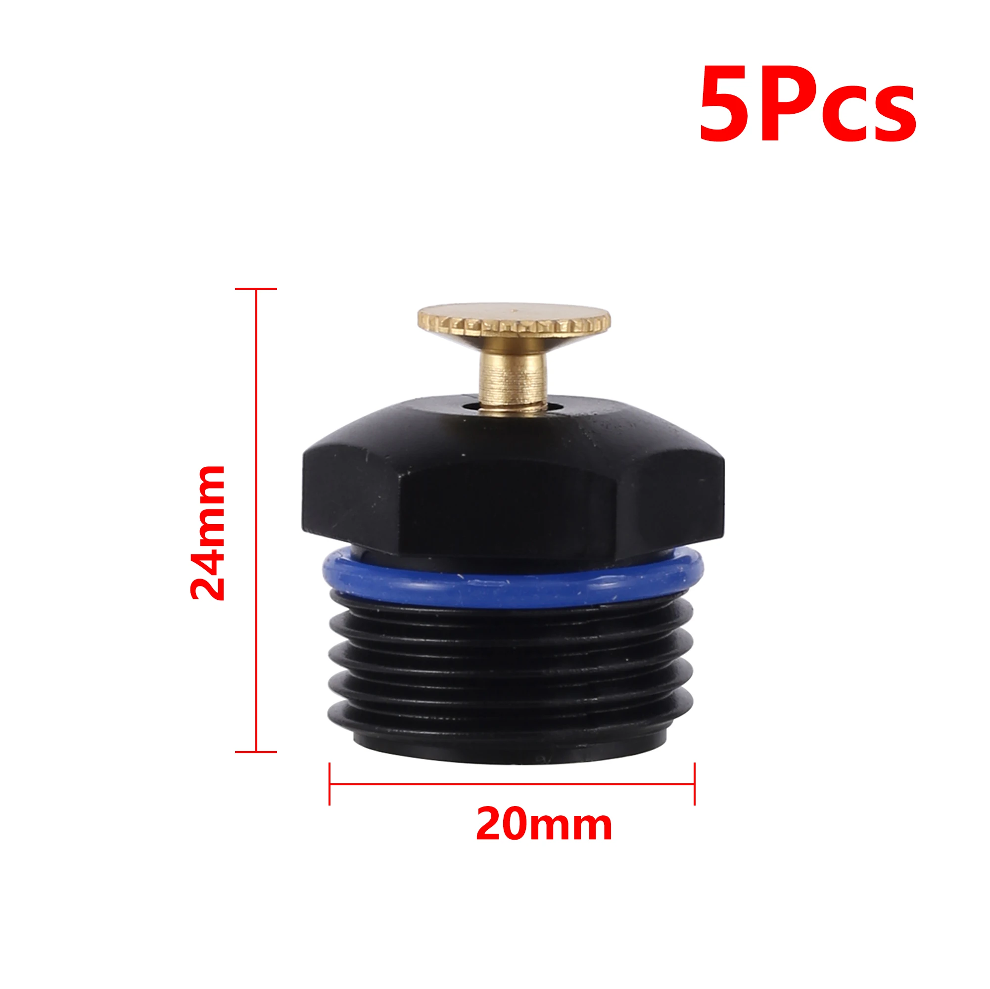 5pcs black