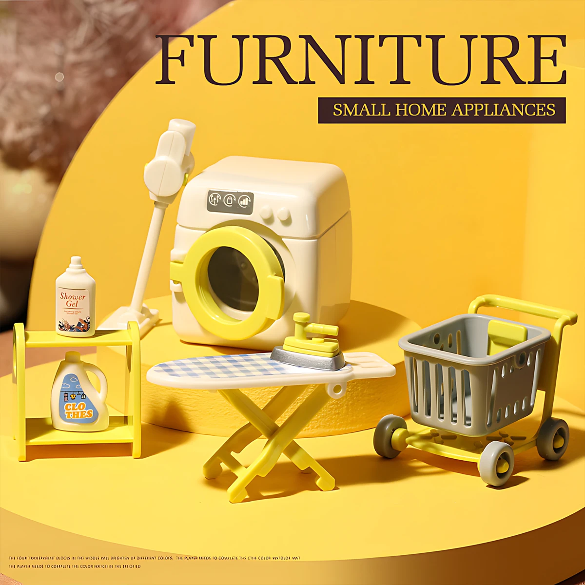 1:12 Miniature Furniture Forest Family Kitchen Toy Dining Table Dollhouse Accessories Bathroom Pretend Play For Girl Gifts Toys