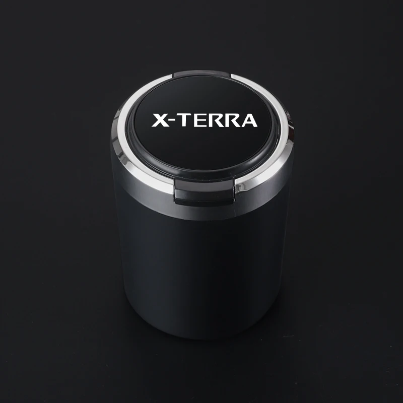 LED 조명이 달린 휴대용 자동차 재떨이, 자동차 담배 재떨이 컵, 닛산 X-TERRA 액세서리