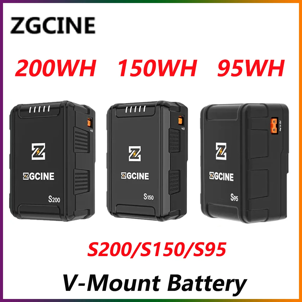 

Внешний аккумулятор ZGCINE ZG-S95 S150 S200 ZG-V50 V99 V-mount 14,8 V USB Type-C, несколько интерфейсов, V-образный замок, Аккумулятор для камеры