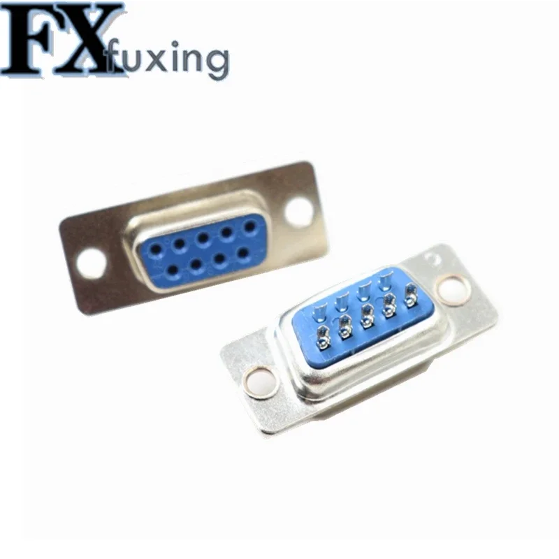 DB9 Female Male PCB Mount serial port Connector Solder Type D-Sub RS232 COM 9pin socket 9p Adapter 10PCS FOR PCB