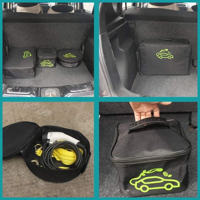 EvaluCase-Sac de rangement étanche pour câble de charge de voiture, sacs de rangement  pour câble EV, sac de cavalier, directions EV, cordons et tuyaux -  AliExpress