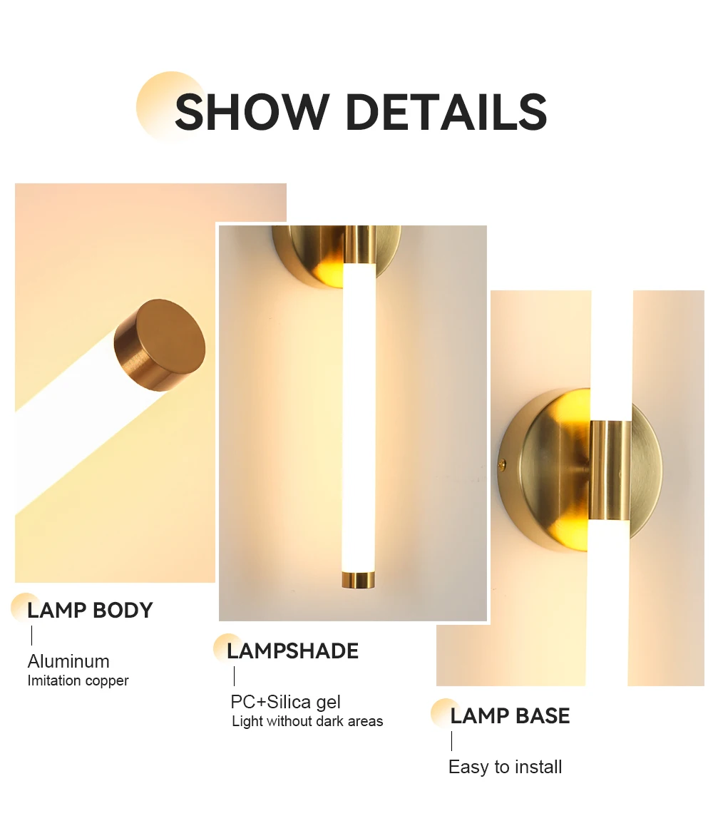 Bathroom Wall Lamp - Gold