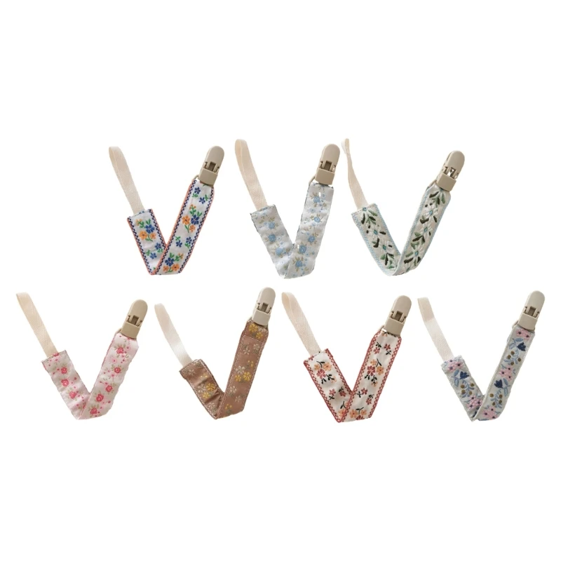 

Ethnic Floral Print Pacifier Holder Fashionable Pacifier Chain for Anti lost