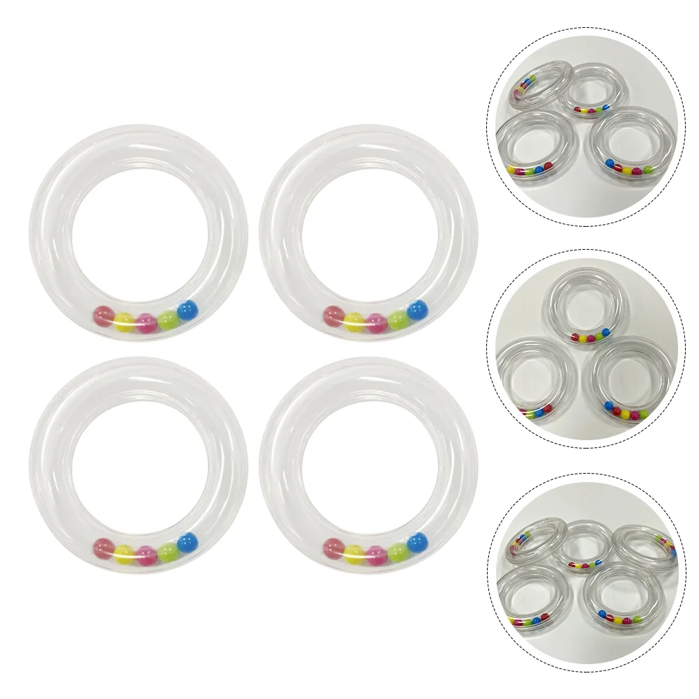 

Baby Rattle Steether Rattles Newborn S Transparent Infant Links Nursing Bracelet Molar Portable Creative Rings Soccer