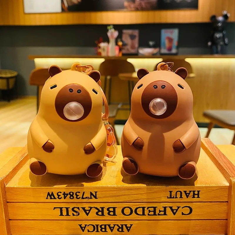 Capybara Doll Pinch Pendant Toy - Lifestyle Shot 1