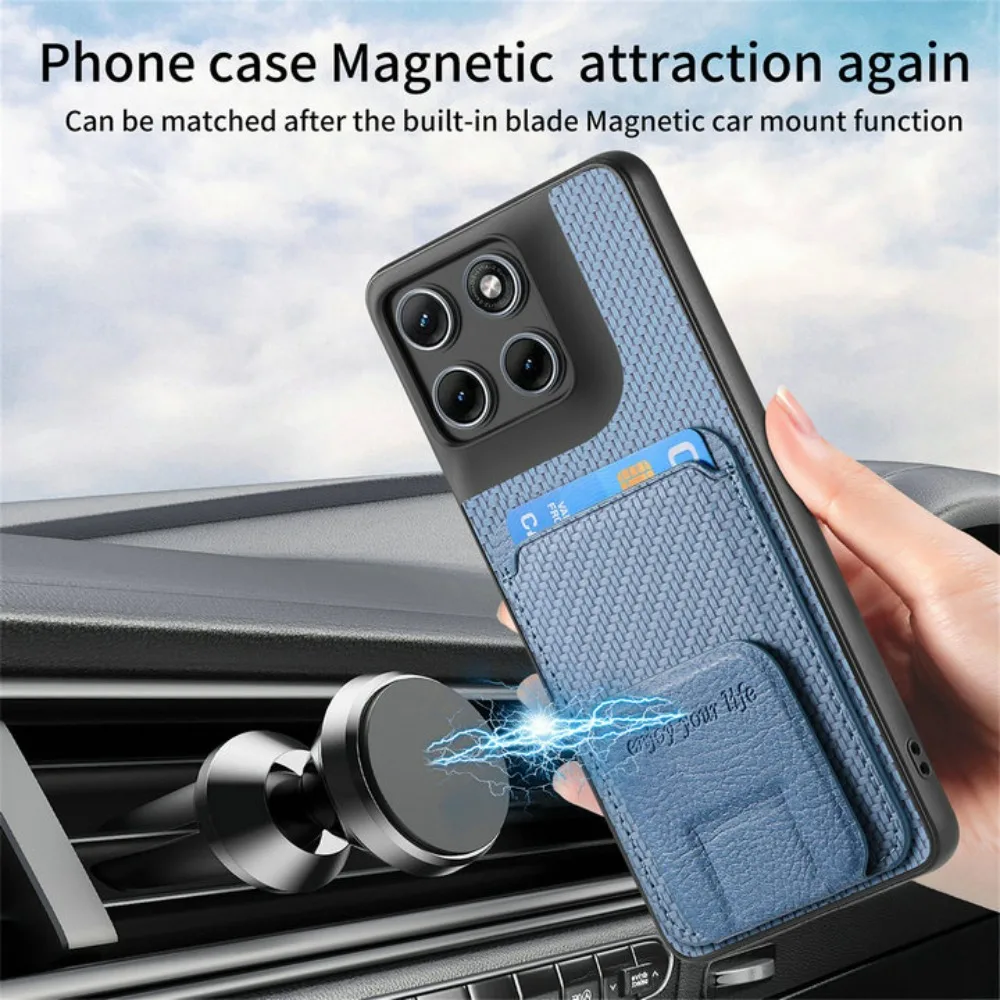 Leather Card Holder Stand Case