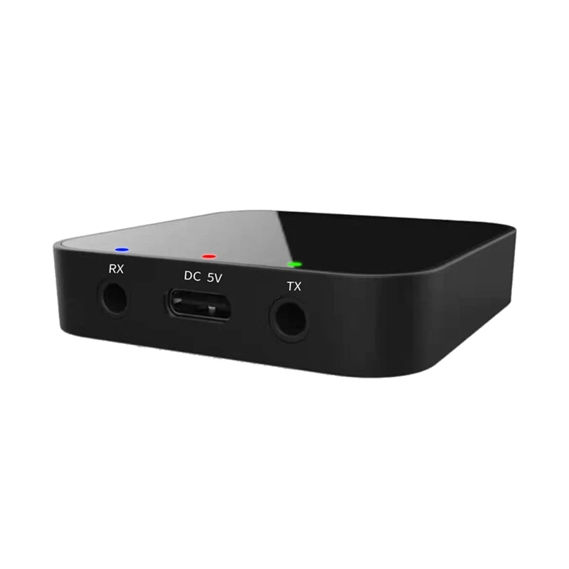 

Bluetooth-совместимый передатчик-приемник 3,5 мм Aux BT5.0 светодиодный аудио беспроводной адаптер для ПК, ТВ, наушников,