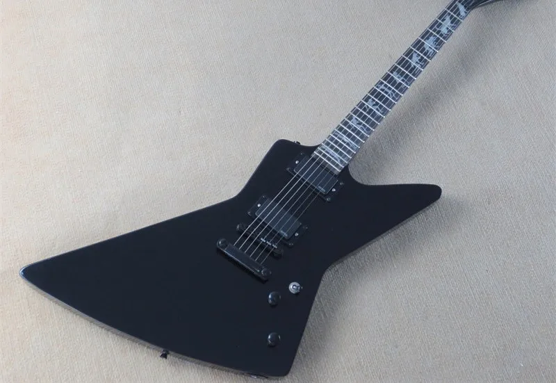 Heavy Metal Ironic James Hetfield Gloss Black Explorer Electric Guitar