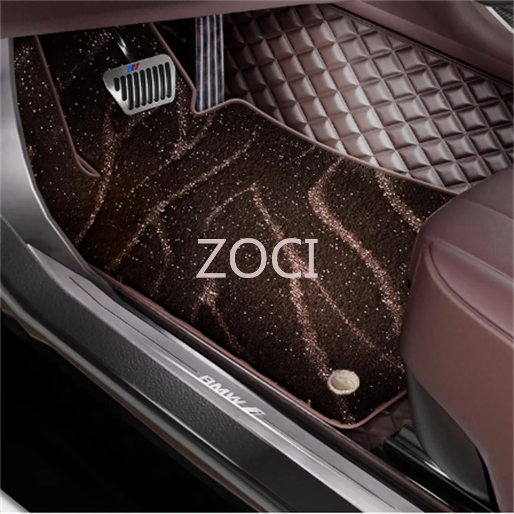 ZOCI For Jeep Compass 2007-2023 년 자동 5D 맞춤형 자동차 바닥 매트 카펫 더블 레이어 코체 액세서리 라이너 블랭킷