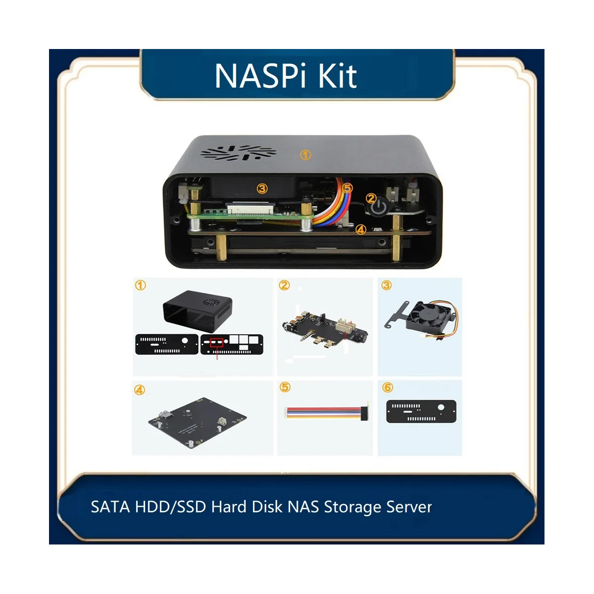   SATA HDD SSD ϵ ũ NAS 丮  NASPi ŰƮ, ݼ ̽, X823 Ȯ , X-C1 , PWM ǳ