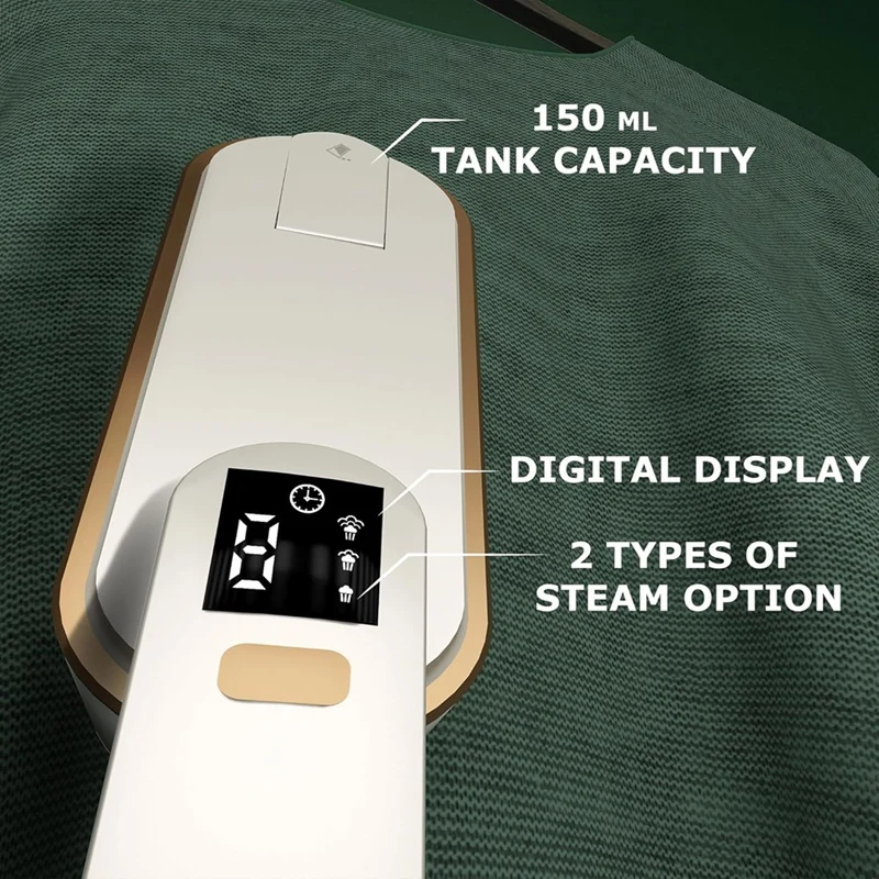 Travel Steamer For Clothes Portable Mini -1200 Watt 10S Fast Heating-Up - With Digital Display For Home,Travel 2