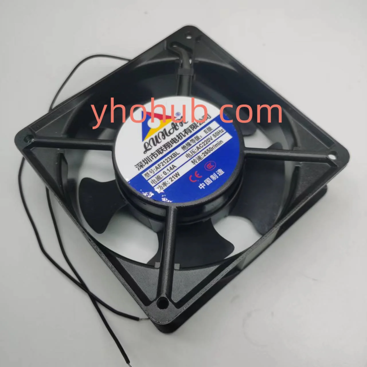 

AF2123XBL AC 220V 0.14A 120x120x38 мм 2-проводной Вентилятор охлаждения сервера