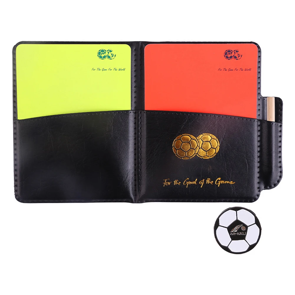 Referee Essentials Set: Whistle, Scorebook, Pencil, Red & Yellow Warning Cards