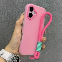 Luxury Candy Color Silicone Phone Case with Lanyard and Drop Protection for Xiaomi 17 pro (ME - P0 - PJ24)