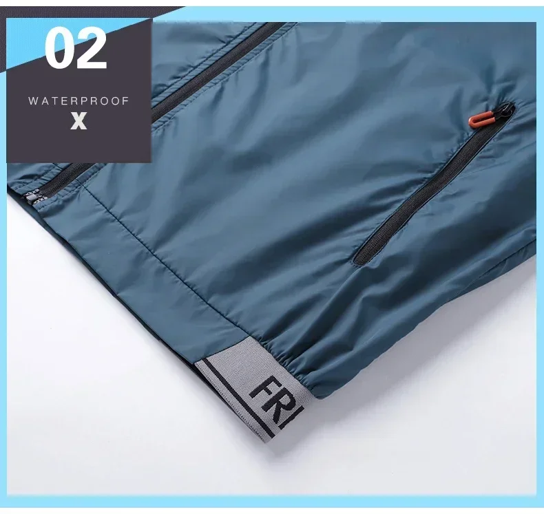 Waterproof Hiking Jacket - Quick Dry Sun Protection Outerwear for Camping  Fishing