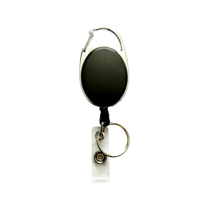Card Holder 1pc Double-sided Transparent Working Permit Case Sleeve Lanyard Badge Reel Neck Strap For Staff