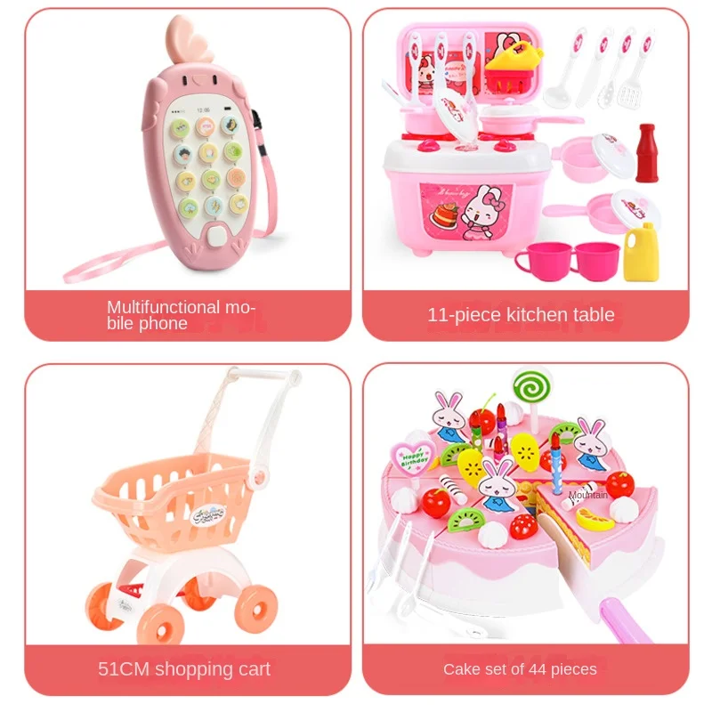 Pretend Play Supermarket Electronic Pretend Play House Toys Function Multifunctional Kid Birthday Parent-child Toy New 4