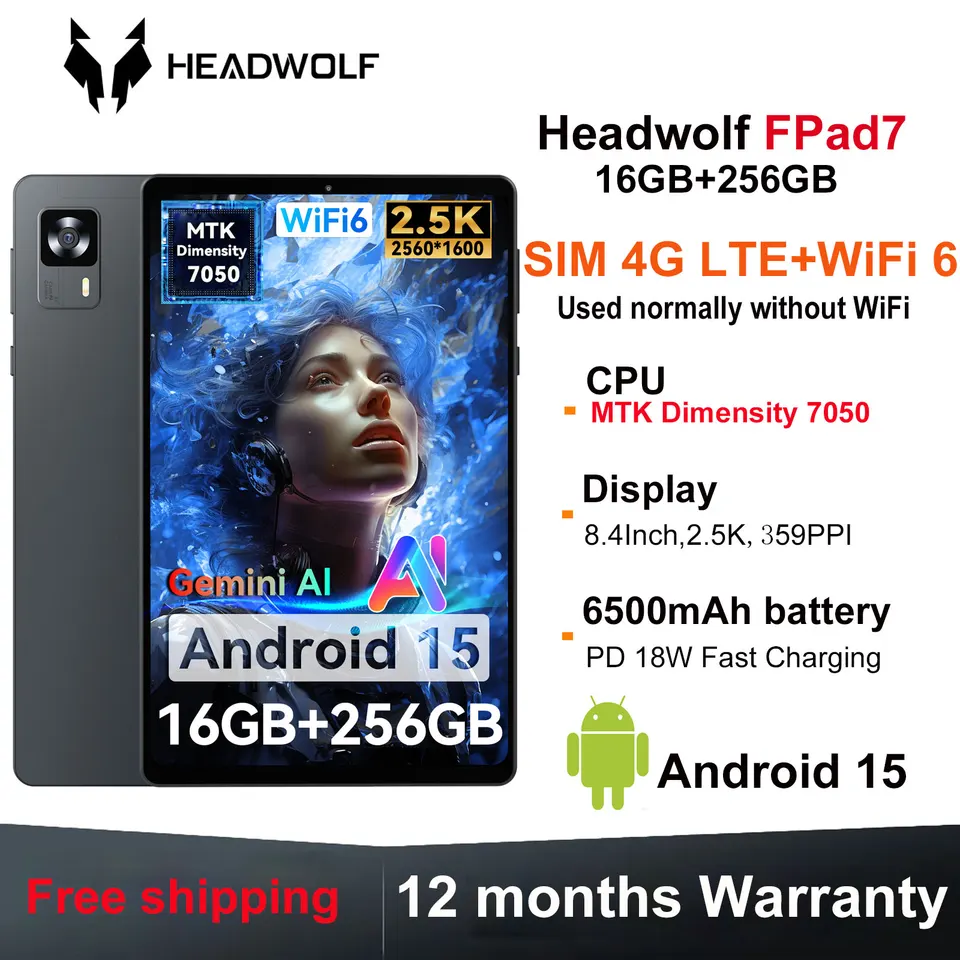 Headwolf FPad7 4G LTE Gaming Tablet 8.4
